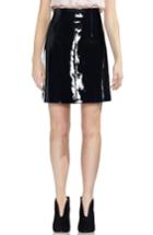 Women's Vince Camuto Faux Patent Leather Skirt - Black