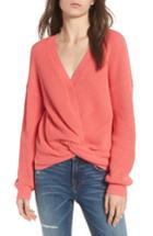 Women's Bp. Twist Front Sweater, Size - Coral