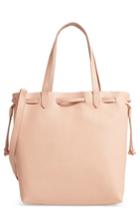 Women's Madewell Medium Transport Leather Bucket Bag - Pink