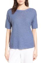 Women's Eileen Fisher Organic Linen & Cotton Knit Pullover