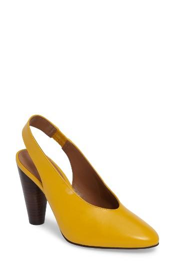 Women's Topshop Gabriel Slingback Pump .5us / 36eu - Yellow