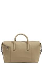 Men's Ted Baker London Cronos Leather Duffel Bag - White