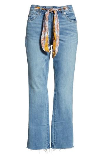 Women's Free People Belt Out High Waist Crop Bootcut Jeans