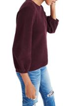 Women's Madewell Shirred Sleeve Sweater