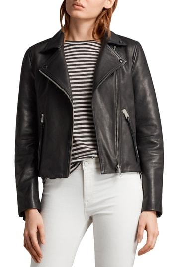 Women's Allsaints Dalby Biker Jacket - Black