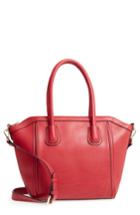 Sole Society Amanda Faux Leather Satchel - Red