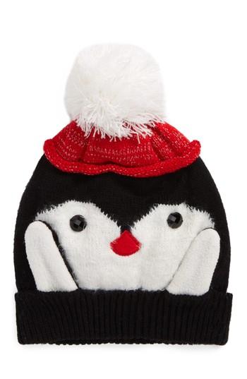 Women's Collection Xiix Penguin Pom Beanie - Black