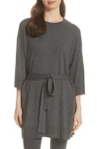 Women's Eileen Fisher Tencel Lyocell Blend Tunic, Size - Grey