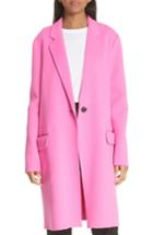 Women's Helmut Lang Double Face Wool & Cashmere Coat - Pink