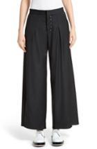 Women's Colovos Seasonless Wide Leg Wool Pants - Black