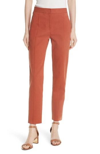 Women's Tory Burch Vanner Slim Leg Ankle Pants - Red