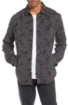 Men's Life/after/denim Camouflage Slim Cotton Jacquard Shirt Jacket - Grey