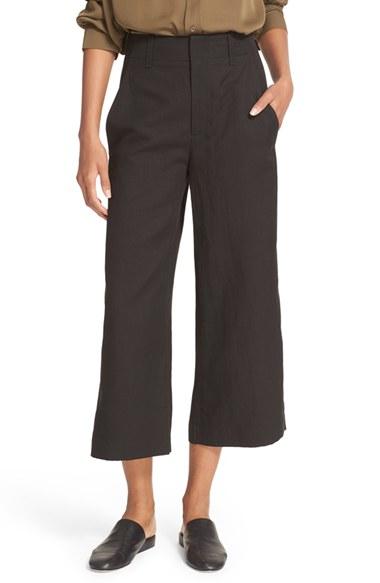 Women's Vince High Waist Wide Leg Crop Pants