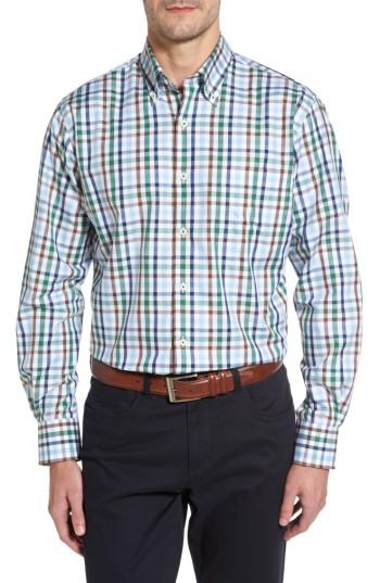 Men's Peter Millar Trail Check Sport Shirt