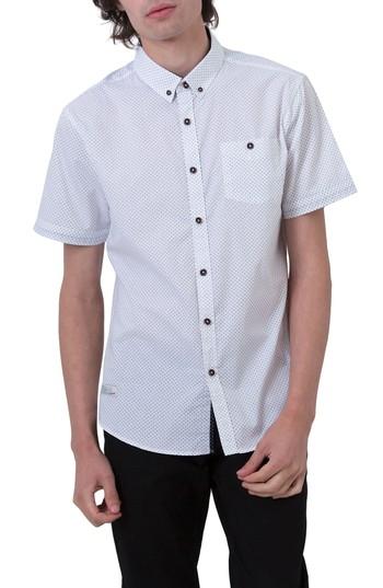Men's 7 Diamonds Move On Microprint Woven Shirt