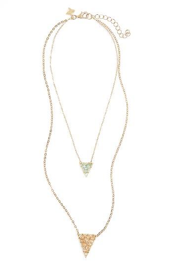 Women's Panacea Crystal Pendant Layered Necklace