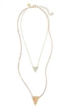 Women's Panacea Crystal Pendant Layered Necklace