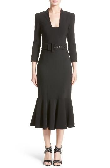 Women's Michael Kors Stretch Pebble Crepe Bolero Sheath Dress