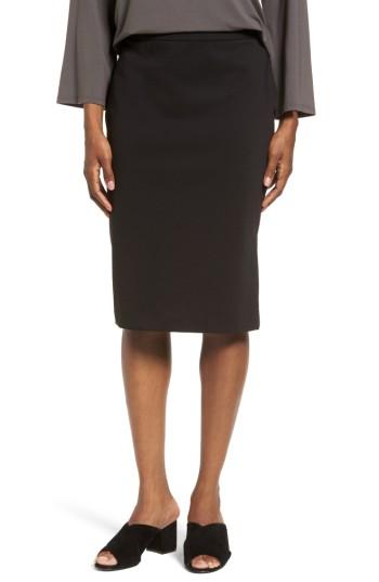 Women's Eileen Fisher Tencel Blend Pencil Skirt - Black