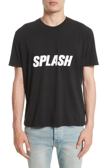 Men's Our Legacy Splash Graphic T-shirt, Size - Black
