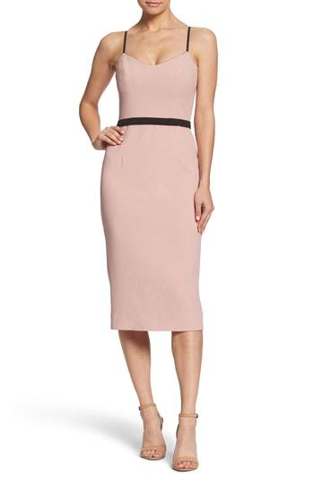 Women's Dress The Population Emma Spaghetti Strap Body-con Dress - Pink
