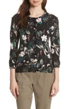 Women's Kate Spade New York Botanical Print Cardigan, Size - Black