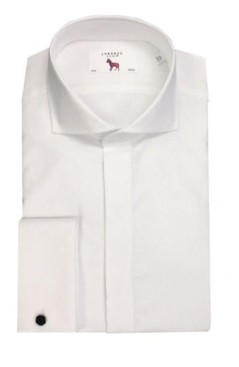 Men's Lorenzo Uomo Trim Fit Tuxedo Shirt - 32 - White