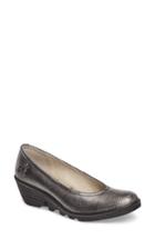 Women's Fly London Mid Wedge Pump -8.5us / 39eu - Metallic