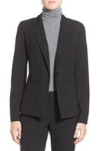 Women's Halogen 'ela' One-button Stretch Suit Jacket - Black