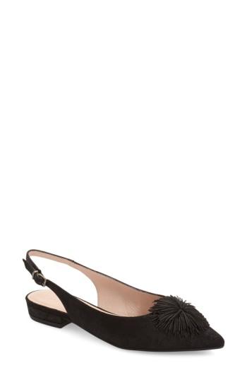 Women's Hispanitas 'faylynn' Fringe Flower Slingback .5-9us / 39.5eu - Black