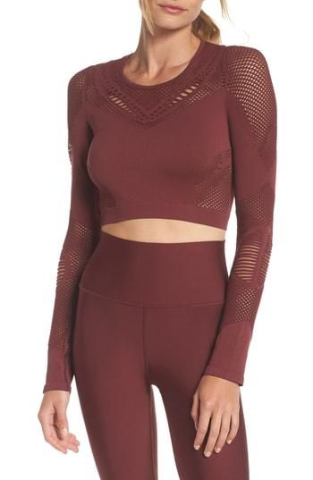 Women's Alo Siren Long Sleeve Crop Top