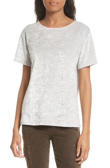 Women's Vince Easy Velvet Tee - Grey