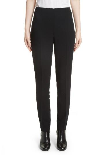 Women's Akris Melissa Wool Blend Pants - Black