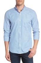 Men's Bonobos Slim Fit Summerweight Stripe Sport Shirt - Blue