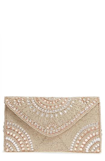 Nordstrom Alhambra Beaded Envelope Clutch - Pink