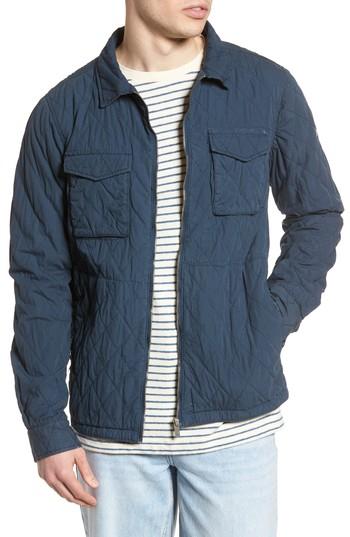 Men's Scotch & Soda Quilted Shirt Jacket - Blue