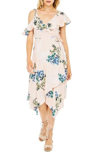 Women's Astr The Label Yessenia Wrap Dress - Pink