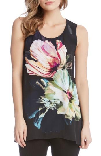 Women's Karen Kane Side Slit Floral Tunic