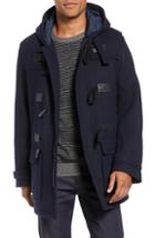 Men's Boss Casil Mixed Media Duffle Coat R - Blue