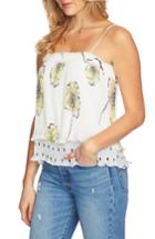 Women's 1.state Mixed Print Pleated Camisole - White