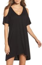 Women's Michael Lauren Stable Cold Shoulder Lounge Dress - Black