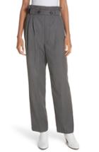 Women's Helmut Lang Paperbag Waist Wool Gabardine Pants