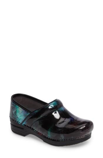 Women's Dansko 'pro Xp' Patent Leather Clog .5-9us / 39eu M - Black