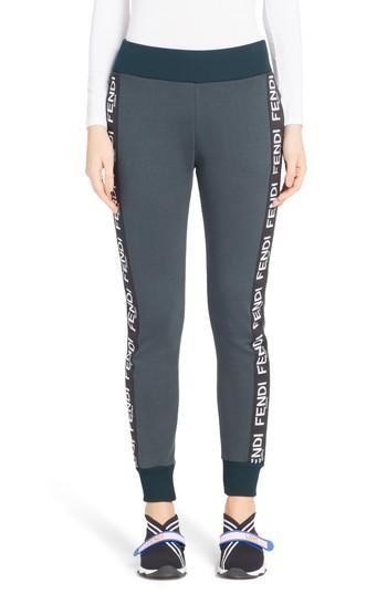 Women's Fendi Logo Track Pants Us / 44 It - Green