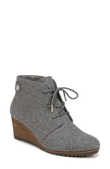 Women's Dr. Scholl's Conquer Wedge Bootie M - Grey