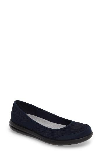 Women's Clarks Jocolin Myla Flat .5 M - Blue