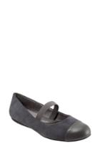 Women's Softwalk Napa Mary Jane Flat N - Grey