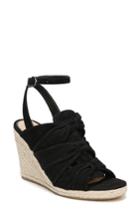 Women's Sam Edelman Awan Cinched Wedge Sandal M - Black
