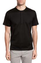 Men's Calibrate Textured Henley - Black