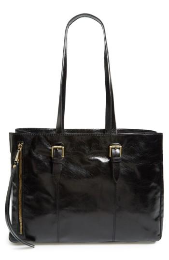 Hobo Cabot Calfskin Leather Tote - Black